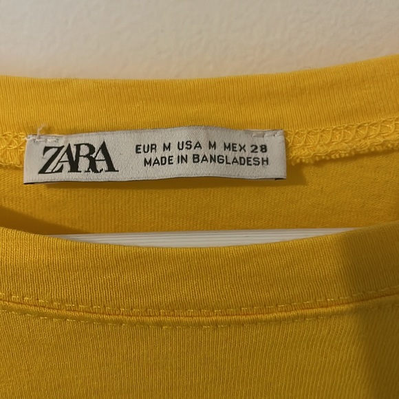 Zara yellow top medium - Picture 2 of 3